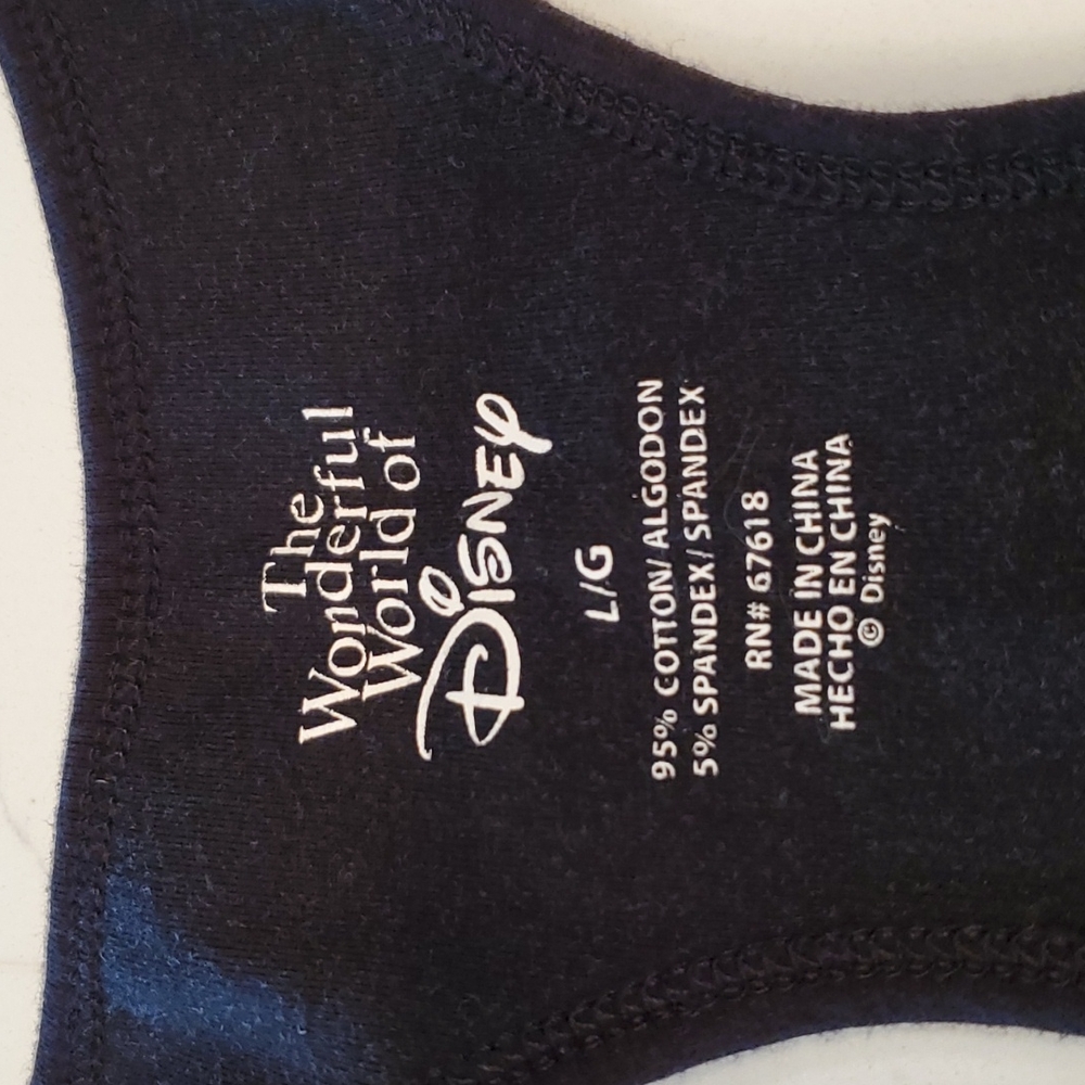 DISNEY ~ VINTAGE MARIE from the ARISTOCATS Sports Tank Sz L ~ Black - Picture 3 of 10